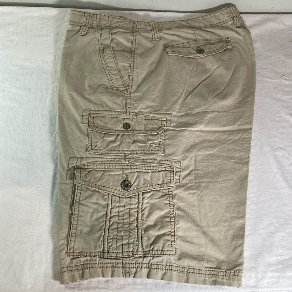 Iron Co Mens Cargo Shorts Sz 38 Light Beige Utility Gorpcore